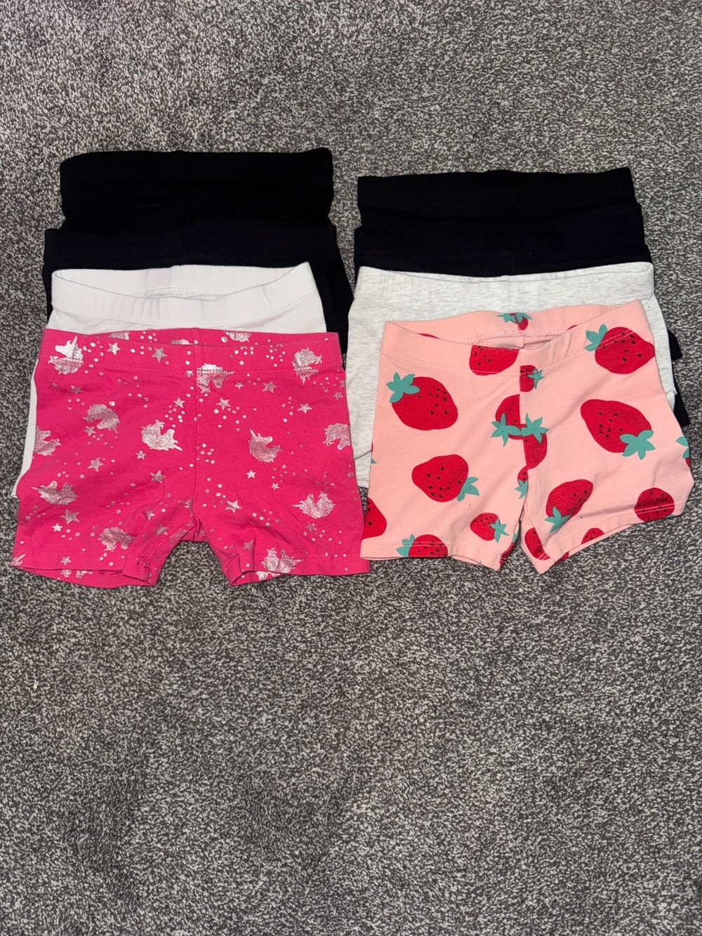 Girls' 8pc Assorted Stretch Shorts